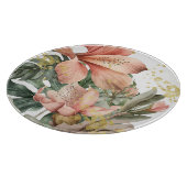 Waterverf Oerwoud Orchid Flowers Snijplank (Hoek)