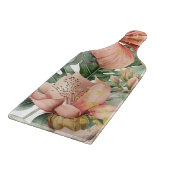 Waterverf Oerwoud Orchid Flowers Snijplank (Hoek)