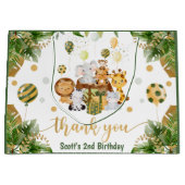 Waterverf Oerwoud Safari Birthday Groot Cadeauzakje (Voorkant)