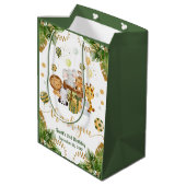 Waterverf Oerwoud Safari Birthday Medium Cadeauzakje (Achterkant Gekanteld)