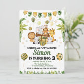 Waterverf Oerwoud Safari Kaart (Staand voorkant)