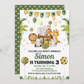 Waterverf Oerwoud Safari Kaart (Voorkant / Achterkant)