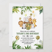 Waterverf Oerwoud Safari Kaart (Voorkant)