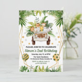 Waterverf Oerwoud Safari Kaart (Staand voorkant)