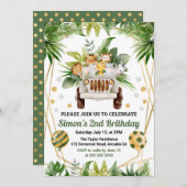 Waterverf Oerwoud Safari Kaart (Voorkant / Achterkant)