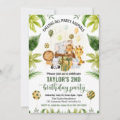 Waterverf Oerwoud Safari Kaart (Voorkant)