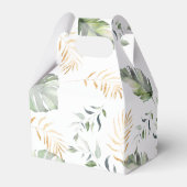 Waterverf Oerwoud Safari Meisje Baby shower Bedankdoosjes (Achterkant)