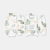 Waterverf Oerwoud Safari Meisje Baby shower Bedankdoosjes (Uitgevouwen)