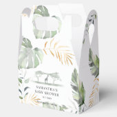 Waterverf Oerwoud Safari Meisje Baby shower Bedankdoosjes (Geopend)