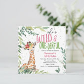 Waterverf Oerwoud Safari Wild 11e verjaardag iv Kaart (Staand voorkant)