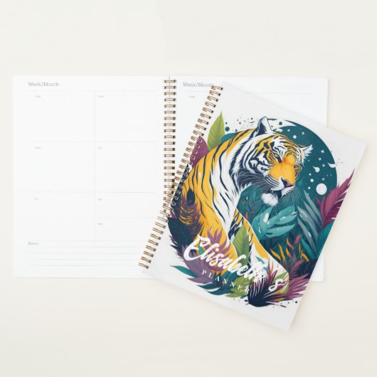 Waterverf Oerwoud Tijger Planner (Display)