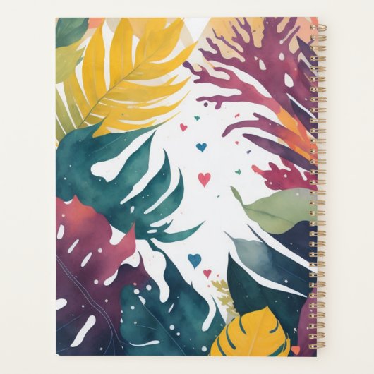 Waterverf Oerwoud Tijger Planner (Achterkant)