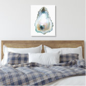 Waterverf Oester Canvas Afdruk (Insitu (Slaapkamer))