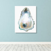 Waterverf Oester Canvas Afdruk (Insitu (Houten vloer))