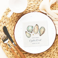 Waterverf oester en parelooster