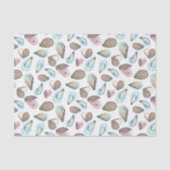 Waterverf Oester Kust Zeekant Tissuepapier (Voorkant)