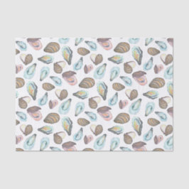 Waterverf Oester Kust Zeekant Tissuepapier