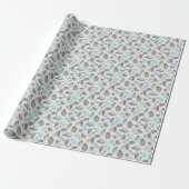 Waterverf Oester Kustzee Cadeaupapier (Uitgerold)
