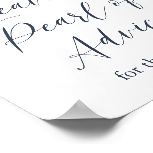 Waterverf Oester "Laat een parel van advies" Teken Poster (Hoek)