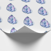 Waterverf oester schelp met peren cadeaupapier (Hoek)