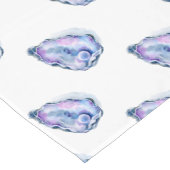 Waterverf oester schelp met peren korte tafelloper (Hoek)