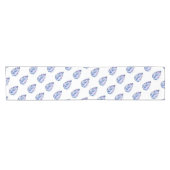 Waterverf oester schelp met peren korte tafelloper (Horizontaal)