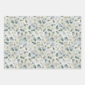 Waterverf oester schelpen cadeauverpakking inpakpapier vel (Voorkant)