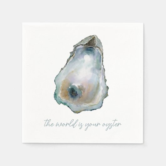 Waterverf Oester Servet (Voorkant)