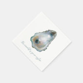 Waterverf Oester Servet (Hoek)