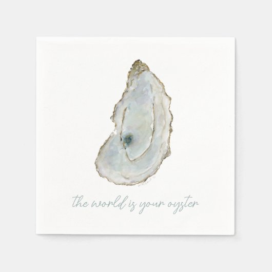 Waterverf Oester Servet (Voorkant)