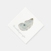 Waterverf Oester Servet (Hoek)