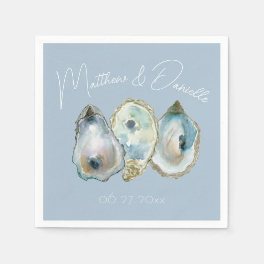 Waterverf Oester Servet (Voorkant)