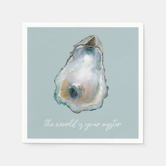 Waterverf Oester Servet (Voorkant)