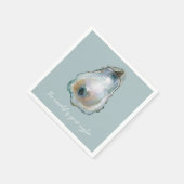 Waterverf Oester Servet (Hoek)