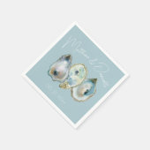 Waterverf Oester Servet (Hoek)