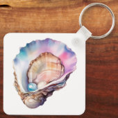 Waterverf Oester Sleutelhanger (Achterkant)