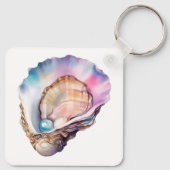 Waterverf Oester Sleutelhanger (Achterkant)