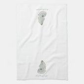 Waterverf Oester  Theedoek (Verticaal)