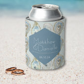 Waterverf oesters bruiloft gunst Drink Hugger Blikjeskoeler