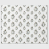Waterverf oesters cadeaupapier (Vlak)
