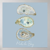 Waterverf-oesters Poster (Voorkant)