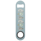 Waterverf Oesters Speed Flessenopener (Voorkant)