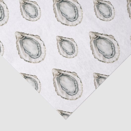 Waterverf oesters tissuepapier (Detail)