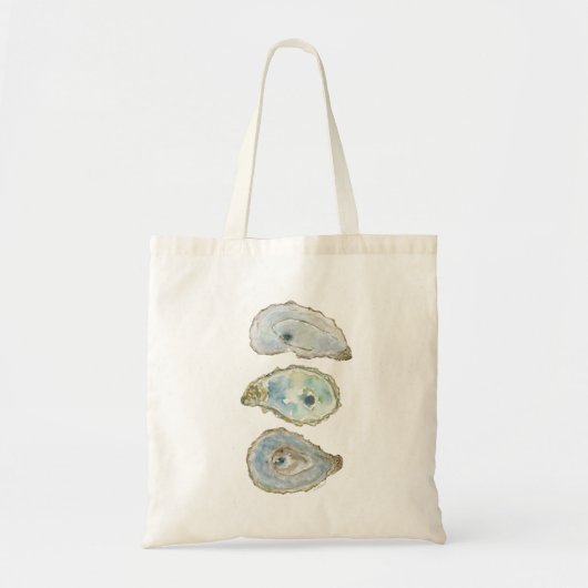 Waterverf Oesters Tote Bag (Voorkant)
