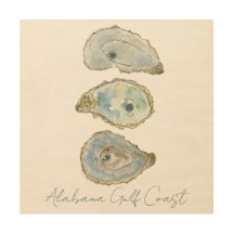 Waterverf Oesters - Verticaal ontwerp