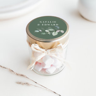 Waterverf- of naaldhout ronde sticker