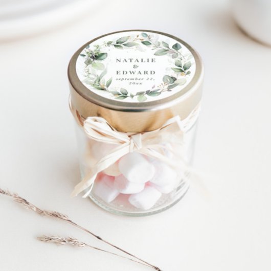 Waterverf- of naaldhout ronde sticker