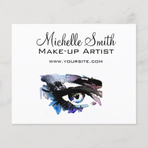 Waterverf ogen lash extension make-up branding flyer