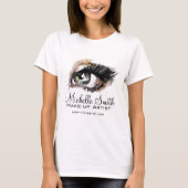 Waterverf ogen lash extension make-up branding t-shirt (Voorkant)