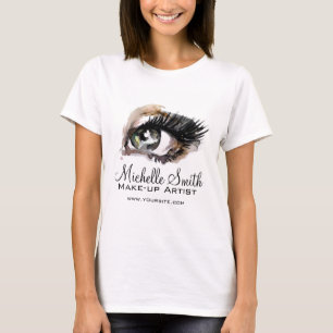 Waterverf ogen lash extension make-up branding t-shirt